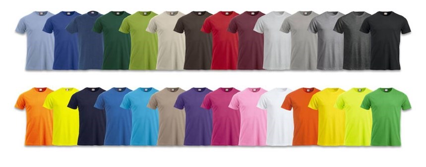 t-shirts i alla f&auml;rger och modeller