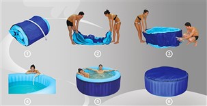 bubbelpool,den enkla spa de luxe